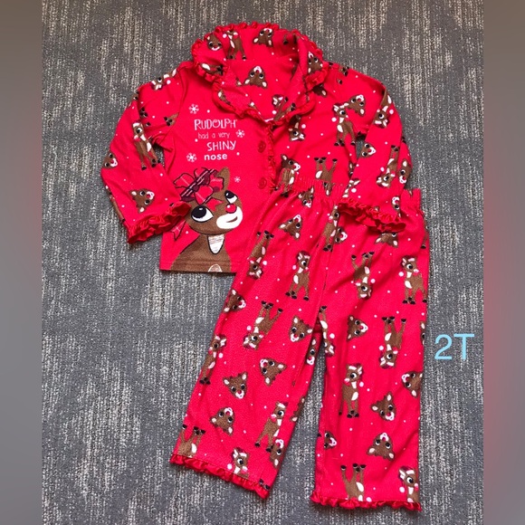 Rudolph the Red Nosed Reindeer Pajama bundle size 2T/3T - Picture 12 of 12